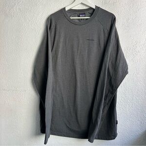 Patagonia Charcoal Long Sleeve Men's Tee